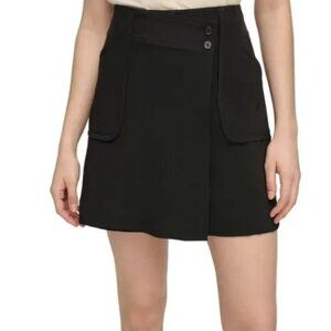 Women's Mid-Rise Asymmetrical-Waist Skort